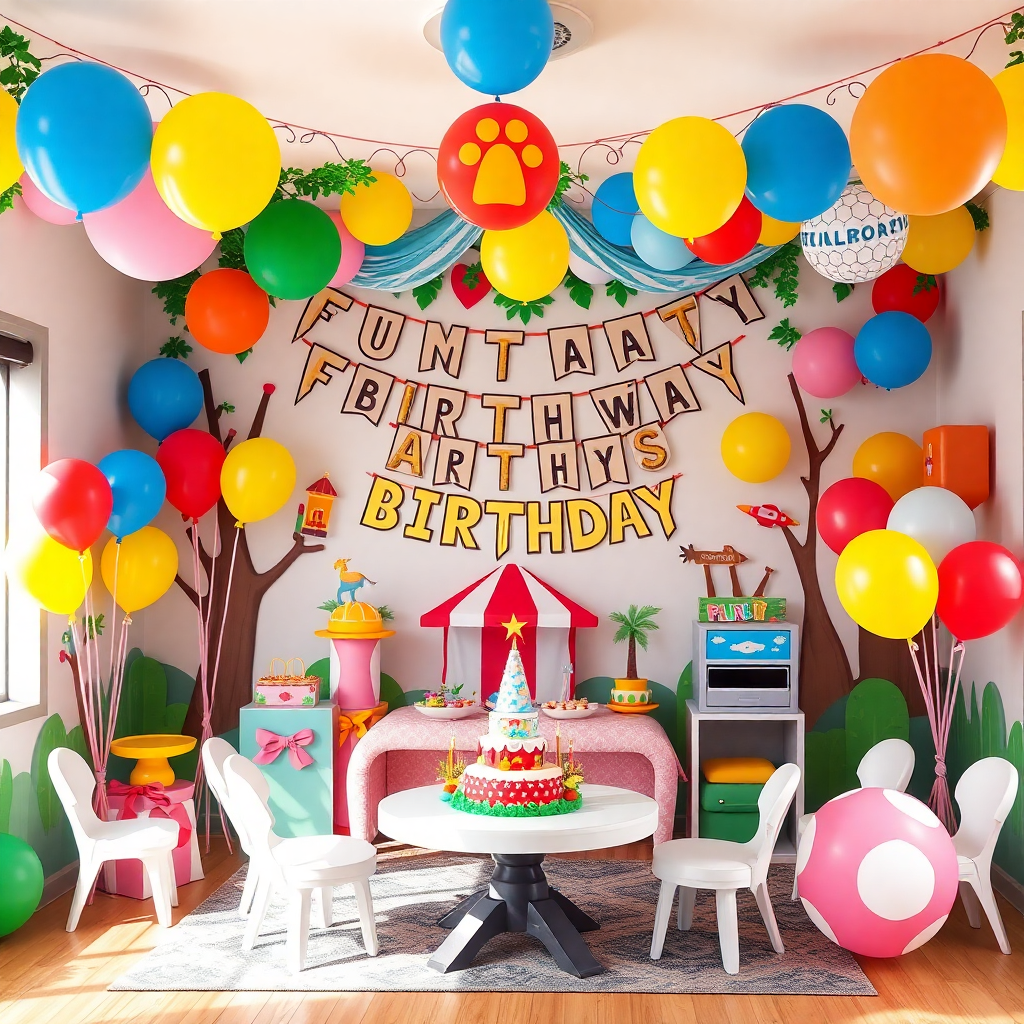 Kids birthday party fun