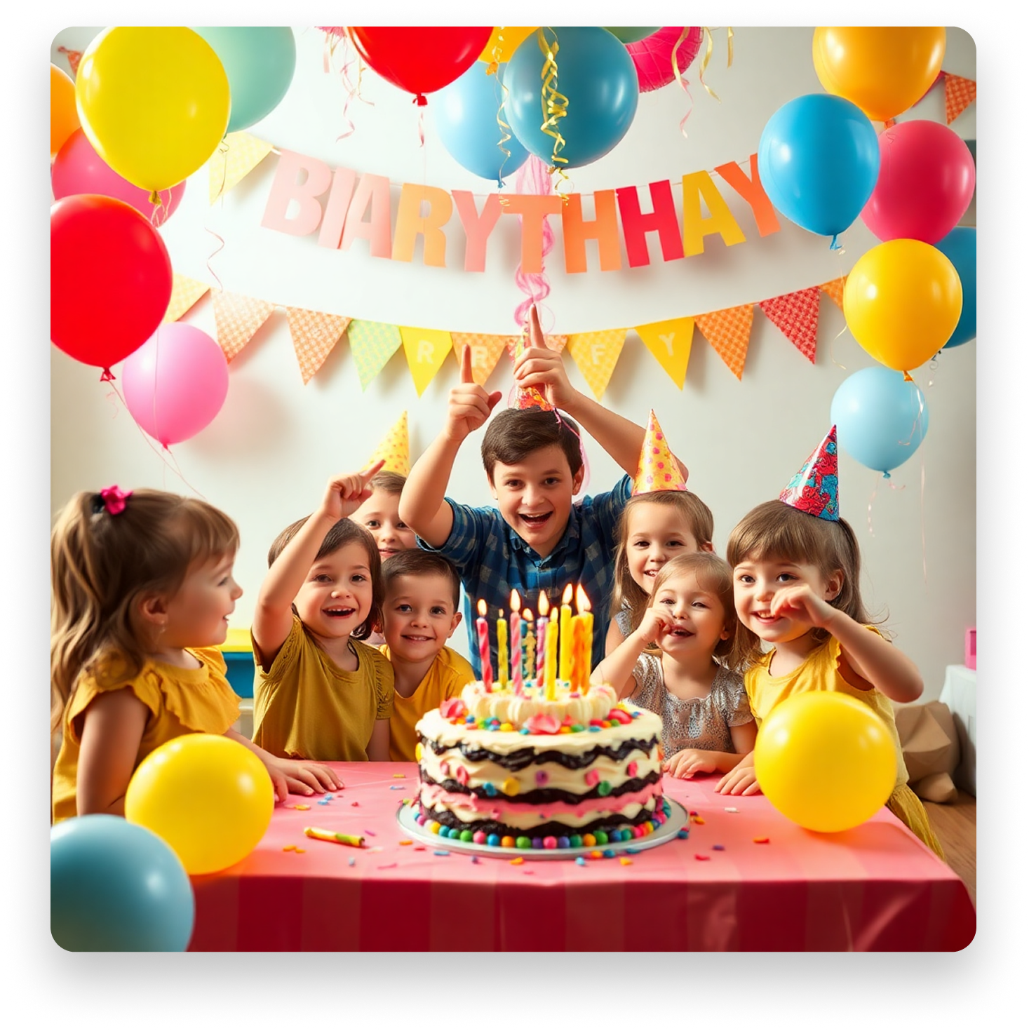 Kids birthday party celebration at Fun Town